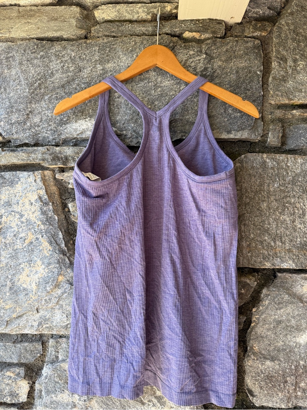 Lululemon Purple Ribbed Racerback Tank Top - Picture 2 of 4
